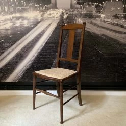 Unknown Vintage Chair Occasional Bedroom Chair Solid Wood Oak -Bedroom Furniture Shop vintage chair occasional bedroom chair solid wood oak sku75948794 0 2