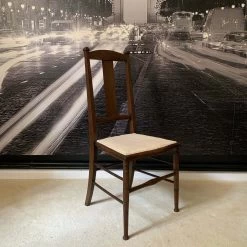 Unknown Vintage Chair Occasional Bedroom Chair Solid Wood Oak -Bedroom Furniture Shop vintage chair occasional bedroom chair solid wood oak sku75948794 0 4