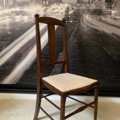 Unknown Vintage Chair Occasional Bedroom Chair Solid Wood Oak -Bedroom Furniture Shop vintage chair occasional bedroom chair solid wood oak sku75948794 0 5