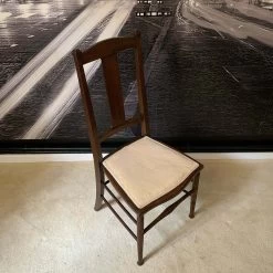 Unknown Vintage Chair Occasional Bedroom Chair Solid Wood Oak -Bedroom Furniture Shop vintage chair occasional bedroom chair solid wood oak sku75948794 0 6