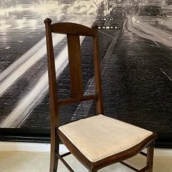 Unknown Vintage Chair Occasional Bedroom Chair Solid Wood Oak -Bedroom Furniture Shop vintage chair occasional bedroom chair solid wood oak sku75948794 0 8