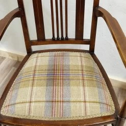 Unknown Vintage Edwardian Mahogany Chair Tartan Seat Retro Teddy Doll Bathroom Bedroom -Bedroom Furniture Shop vintage edwardian mahogany chair tartan seat retro teddy doll bathroom bedroom sku91422503 0 12