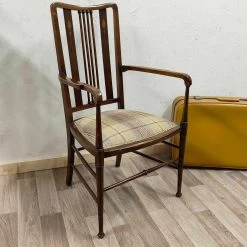 Unknown Vintage Edwardian Mahogany Chair Tartan Seat Retro Teddy Doll Bathroom Bedroom -Bedroom Furniture Shop vintage edwardian mahogany chair tartan seat retro teddy doll bathroom bedroom sku91422503 0 15
