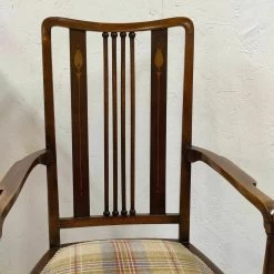 Unknown Vintage Edwardian Mahogany Chair Tartan Seat Retro Teddy Doll Bathroom Bedroom -Bedroom Furniture Shop vintage edwardian mahogany chair tartan seat retro teddy doll bathroom bedroom sku91422503 0 7