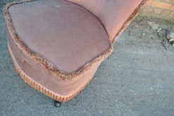 Vintage Pink Velour Bedroom Boudoir Chair Studded Back And Padded Seat -Bedroom Furniture Shop vintage pink velour bedroom boudoir chair studded back and padded seat 0 3