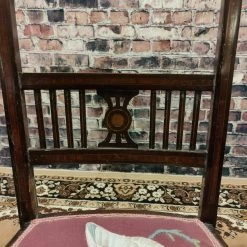 Vintage Wooden Chair Material Seat Retro Plant Teddy Bear Doll Bathroom Bedroom -Bedroom Furniture Shop vintage wooden chair material seat retro plant teddy bear doll bathroom bedroom sku20375243 0 3