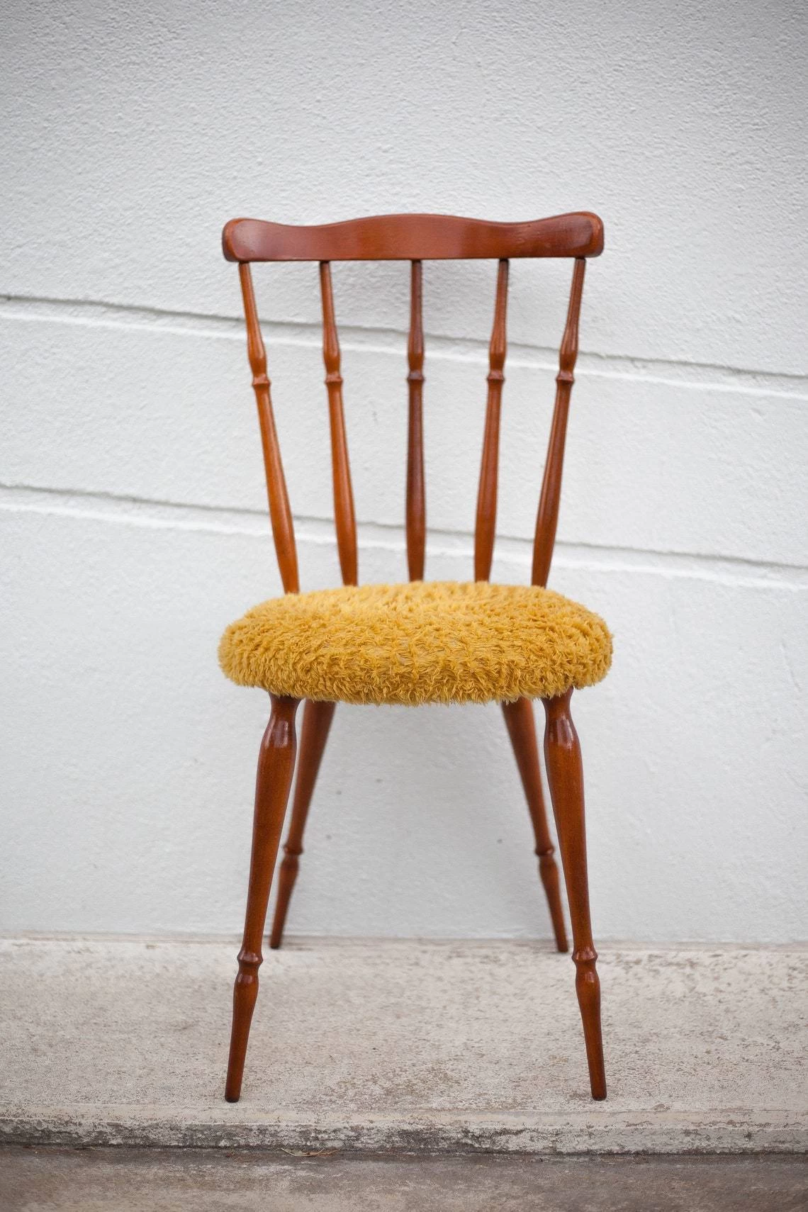 Wooden Chair Seat Mustard Mustard Western Chair Saloon Chair Living Room Bedroom 4 Wooden Chair Seat Mustard Mustard Western Chair Saloon Chair Living Room Bedroom - Image 2