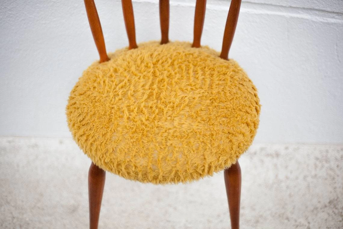 Wooden Chair Seat Mustard Mustard Western Chair Saloon Chair Living Room Bedroom 5 Wooden Chair Seat Mustard Mustard Western Chair Saloon Chair Living Room Bedroom - Image 3